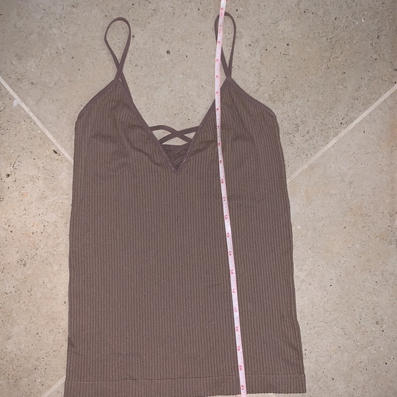 Aeropostale M/L cami, ⭐️LIKE NEW⭐️, muted light plum/brown hue perfect for Fall! - Picture 6 of 6